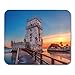 Produktbild Gaming Mauspads, Gaming Mouse Pad Belem Tower of St Vincent Bank The Tagus River at 11.8"x 9.8" Decor Office Nonslip Rubber Backing Mousepad Mouse Mat