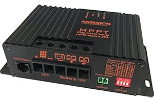 Régulateur MPPT PANNEAU SOLAIRE CAMPING CAR ANTARION 20 AMPERES