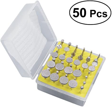 UKCOCO Set of Solid Rotating with Diamond Router Bit Set of Bandages RETTIFICATE Polishing Kit of Bandages for Dremel Tools 1/8 of Thumb – 50pcs