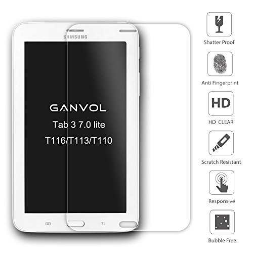 Ganvol Panzerglas Samsung Galaxy Tab 3 Lite 7.0 Inch SM-T110 T116 T111 Panzerfolie Hartglas 9H - 4
