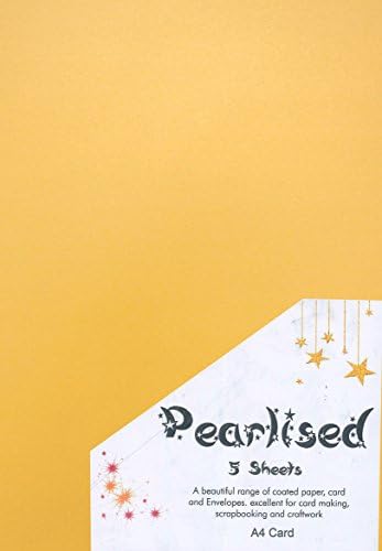 Pearlised A4 Card - Gold (Pack of 5)