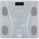 Voit Gri Bluetooth Bask&uuml;l - Dijital Akıllı Tartı - Yağ &Ouml;l&ccedil;er Tartı - Pil ve Mezuro Hediyeli Tartı