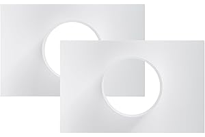 Vent Systems Connettore per condotto di ventilazione dell'aria da 100 mm con flangia per tubo di ventilazione dritto in plastica, 10 cm, confezione da 2