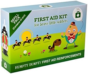 Yellodoor 70 pcs First Aid Kit Refill Pack – Child friendly with Burns Gel, Kids Plasters, Dressings, Wound Wash, Non-Alcohol Wipes & Scissors. Perfect for babies and toddlers