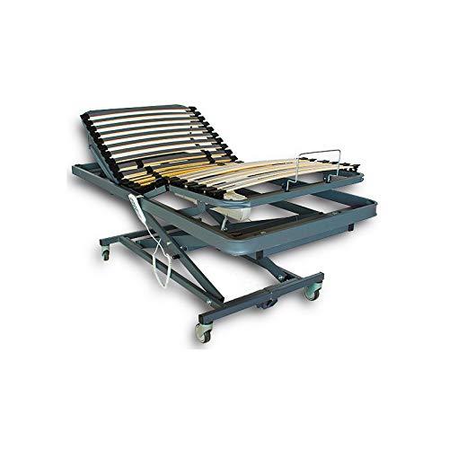 Camas articuladas geriátrica de hospital con carro elevador medida 90 x 190 cm