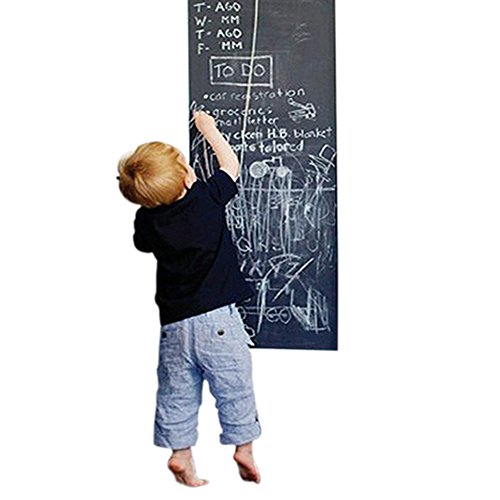 Youran Large Removable Self-adhesive Blackboard Wall Sticker Kids Chalkboard Art Decal 45x200cm Plus Chalks