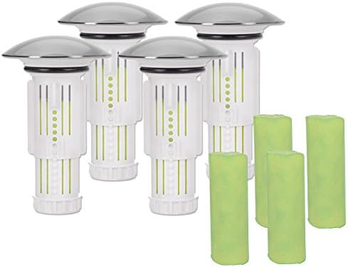 Abfluss-Fee Sealing Caps 4-Piece Set with 8 Stones, Waste Innovation in the Sanitary Market, Gift Set