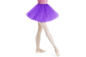 AYBUY Tutu para Mujer Falda de Tul, 1 Falda tutú de Tul para, Falda de Tul Elástico de 3 Capas para, Adulto Adolescente Tutu Retro 80s Fiesta, Halloween Carnaval Disfraz