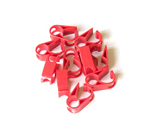 Plástico Manguera Abrazadera para manguera Hasta 6 mm, Rote, 1