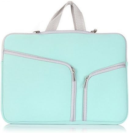 JuSeven--Nylon Fabric Zipper Sleeve Bag Cover Case for 10-11.6 inch Laptop / Notebook Computer / Samsung TAB / iPad / iPad Air / Apple Macbook / Macbook Air 11.6" inch Briefcase Bag Pouch Sleeve Case with Hidden Handles, Dual Accessories Pocket