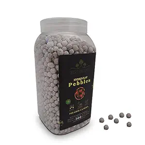 Birthright Hydro Clay Balls/Pebbles - Soil Light Weight (500 gm Pack) White