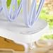 Baby Bottle Drying Rack - Stylish Holder for Baby Bottles and Feeding Accessories Great Unique Baby Shower Gift By DUNLIN (Purple White)