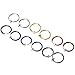 Produktbild Fake Ohrringe Reifen, sicai Omegaclip ohne Durchstechen Ohr Hoops 6 Farben, 12 Stück Nase Ring Ohr Lippe Clip Body Jewelry