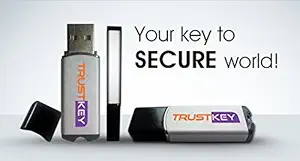 TrustKey USB Crypto Token FIPS Certified Plug and Play (pack of 25)