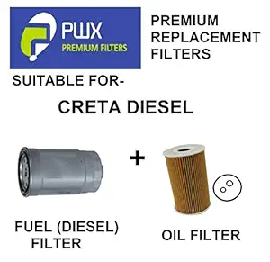 PWX Oil Filter + Diesel Filter For Hyundai Creta Diesel