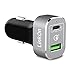 Price comparison product image 63W LinkOn Car Charger with USB Type C Power Delivery 2.0 and USB A Qualcomm Quick Charge 3.0 for MacBook, Google Pixel, iPad, iPhone X and 8, Nintendo Switch, Samsung S8, S7, S6 and other Android