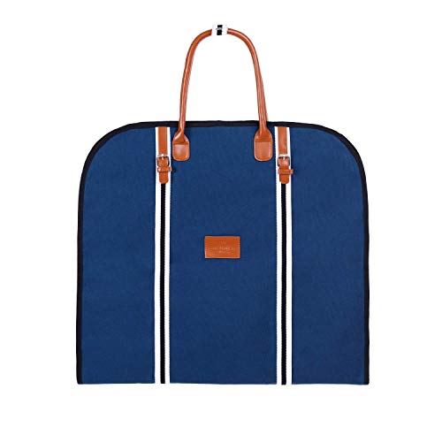 Saint Maniero Bolsa portatrajes I Funda de Viaje para Trajes I Funda Porta Trajes Transpirable I Porta Trajes Viaje I Garment Portatraje (Azul Marino)