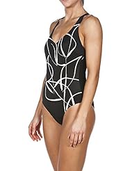 Arena Jane – Bañador con tecnología Bodylift, copa D, para mujer, mujer, Bodylift Badeanzug Jane D-Cup, negro, 42