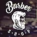 Produktbild Barbers Shop Gentlemen Salon Vinyl Zeichen Friseure Haar Fenster Schriftzug Glas Aufkleber Fenster Zeichen Vinyl Aufkleber Graphics Cafe Shop Salon Bar Restaurant Glas Aufkleber Shop Dekoration
