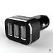 MoArmouz® - Smart Charge 5.2A/26W 3 Ports Portable Car Charger [1 YEAR WARRANTY] for Apple iPhone, iPad, Samsung Galaxy, Lenovo, OnePlus, Xiomi MI, Samsung S8/S8+, HTC, LG, Nexus, Motorola Moto G, ASUS, Coolpad, Sony, Micromax, Honor, Intex, Meizu, Karbonn and all other mobile devices and Tablets (BLACK) RS.999.00