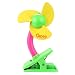 Produktbild TWISFER Sicher Weiche Klingen Tragbar Flexibler Clip auf Mini-Fan mit USB für Kinderwagen Buggy Babyschale, Plastik, Einheitsgröße