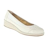  Lei by tessamino Tessamino Damen Ballerina Aus Echtleder, Sportlich, Weite H, mit Funktionsgummizug