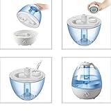 Luftbefeuchter Sparoma 3,5L Wassertank Raumbefeuchter aus anti bakteriell Material, Kalt Dampf Ultraschall-Befeuchter mit Aroma-Diffuser Funktion für Schlaf, Wohn, Baby und Kinderraum - 5