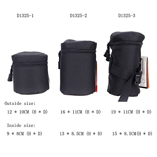 Andoer Fly Leaf Lens Case Sac pochette 13   8 5cm pour Objectifs DSLR Nikon Canon Sony FY-2