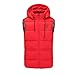 Produktbild Forspero Unisex USB Heizung Elektrisch Beheizte Weste Winter Warm Hooded Jacket Mantel Bekleidung Rot - L