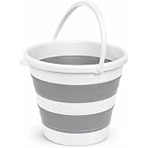 Deconox 13 Litre Katlanabilir Akordiyon Temizlik Kovası - 32 cm &Ccedil;ap x 33 cm Y&uuml;kseklik - Yer Kaplamayan Pratik Silikon Su Kova