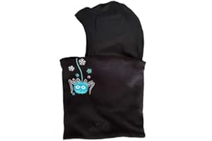 SKIWEB Balaclava For Kids - Age 3-7 Fleece Neck Tube & Silky Head Cover