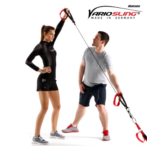 Variosling® Sling Trainer mit PROFI Umlenkrolle inkl. Schlingentrainer DVD, Türanker, Poster MADE IN GERMANY - 3