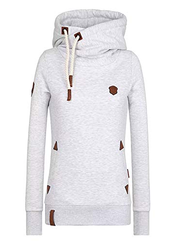 Naketano Damen Kapuzenpullover , Amazing Grey Melange, Medium