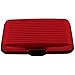 Produktbild Trademark Home 82-1564 Aluminum Credit Card Wallet RFID Blocking Case, Red by Trademark Home