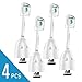 Produktbild 1958LLC Standard Zahnbürstenköpfe für Philips Sonicare Series HX-Serie, passend für Sonicare Advance, Elite, Essence, Xtreme und mehr elektrische Zahnbürstengriffe, 4 Stück Bürstenköpfe
