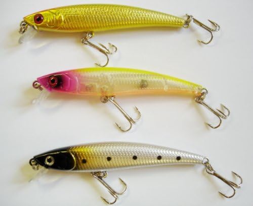 Quality Action Minnow Lures 10cm. Size 6 Ultra Sharp Carbon Steel Treble Hooks. Highly Visible lure Housing Ball Bearings to Create Rattling Sound to Attract Predatory Fish Iridescent Finish Attracts Predatory Fish. Pack of 3