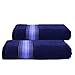 Produktbild "Stripes" 2 tlg. Handtuchset Handtücher Set blau 2 Handtücher 50 x 100 cm Frottee Qualität 520 g/m² blau royalblau