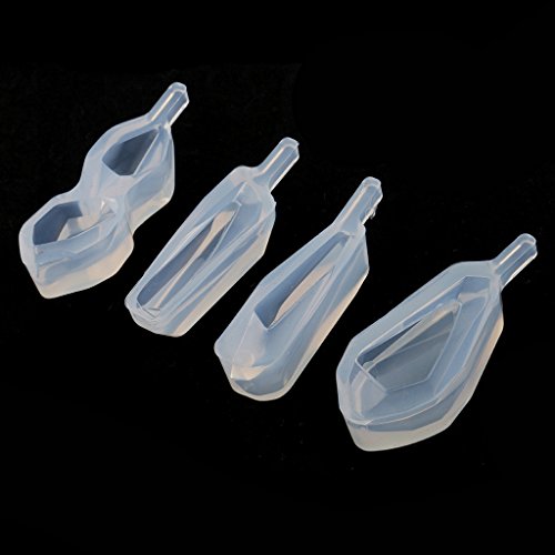 MagiDeal 4Pieces Gemischte Form Silikon DIY Formen Für Harz Schmuckherstellung Werkzeuge Machen Handwerk - 3