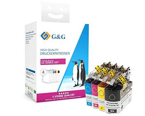 G + G Toner Brother lc225 X LVALBPDR Multi Pack Comp. BK/YE/CY/MA