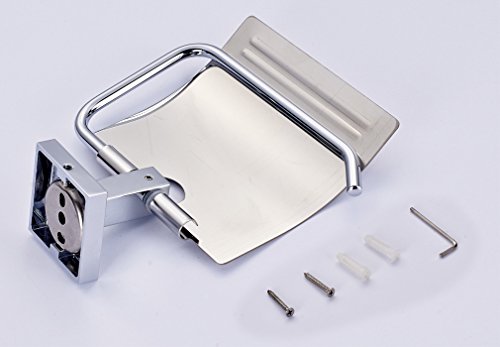 Auralum® WC Toilettenpapierhalter Papier Halter Papierhalter Wandhalter Papierrollenhalte - 3