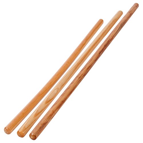 Turnstab aus Holz, Gymnastik Stab, Trainingsstab, Ø 2,4cm, natur, lackiert - 4