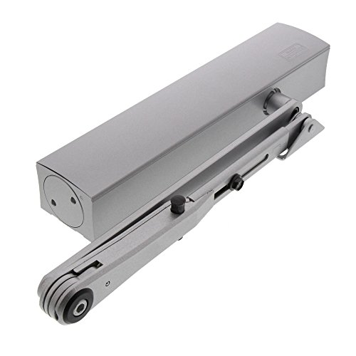 Preisvergleich Produktbild Burg Wächter Extrastarker Türschließer mit Feststellarm, Stufenlose Krafteinstellung, Türbreiten bis 75, 85, 95, 110, 125 und 140 cm, Türgewicht bis 180 Kg, TS 4000 V S, Silber