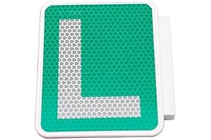 VALMONI SPORT Placa L Tornillos Conductor Novel para Moto Ciclomotor Homologada Ele Matrícula o Marco Homologación V-13049 Autoescuela