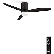 Ventilateur De Plafond CREATE Avec Lumière LED - Ø132 Cm, 6 Vitesses, Télécommande | Fonction Été/Hiver Pour Pièce Jusqu'à 25m²