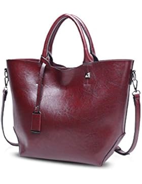 NICOLE&DORIS Elegant Stilvoll Damen Handtaschen Tote Umhängetasche Crossbody Bag Schultertaschen Bucket Bag Henkeltaschen...
