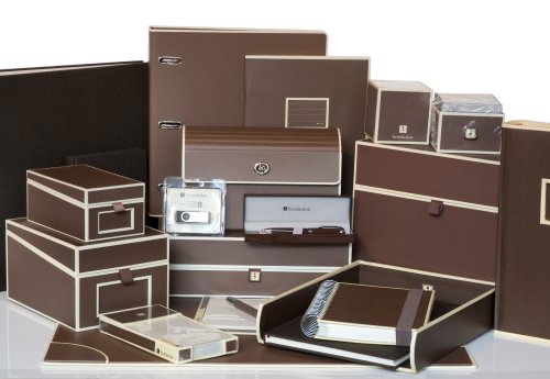 Semikolon 5er Schachtelsatz in verschiedenen Größen brown (braun) | Ideal als Geschenkboxen, Geschenkschachteln, Aufbewahrungsboxen oder Deko-Schachteln | Je eine Box in den Formaten 29 x 29 x 18 cm ; 24 x 24 x 16 cm ; 18 x18 x12 cm ; 16 x 16 x 10 cm ; 12 x 12 x 8 cm - 2