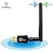 Produktbild CHEREEKI 600Mbit/s Wireless USB WiFi Adapter Dual Band (5G 433 Mbps / 2.4G 150Mbps) WLAN Stick WiFi Dongle für Windows 10/8.1/8/7/XP/Vista Linux und Mac OS