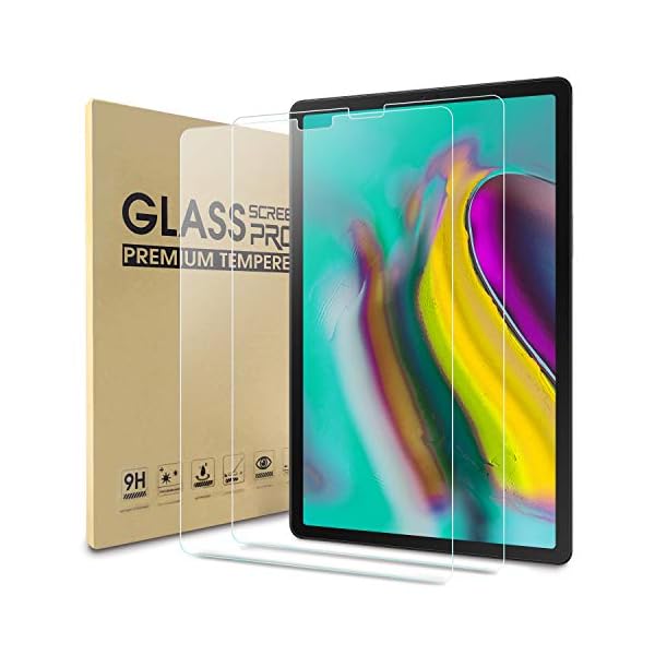 WD&CD [2 Piezas Protector de Pantalla Compatible con Samsung Galaxy Tab S5e 10.5 SM-T720/SM-T725 Cristal Templado con…