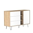 Symbiosis 4390X1021A00 AERO Buffet Panneaux De Particules Mélamines Chêne Naturel 120 x 40 x 80 cm