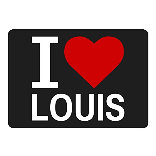 Preisvergleich Produktbild Mousepad Classic I Love Louis schwarz